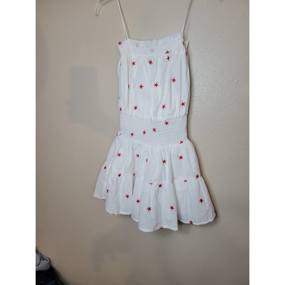 Day + Moon Star of Your Heart Romper Dress Strapless Embroidered Mini Sz M